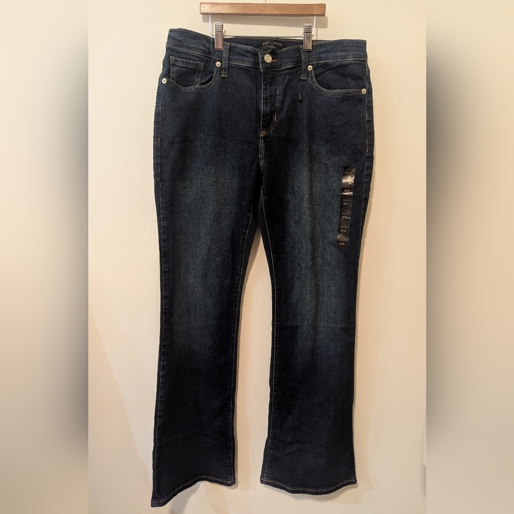Banana Republic Women's Dark Blue Boot Cut Jeans Size 31 Or 12